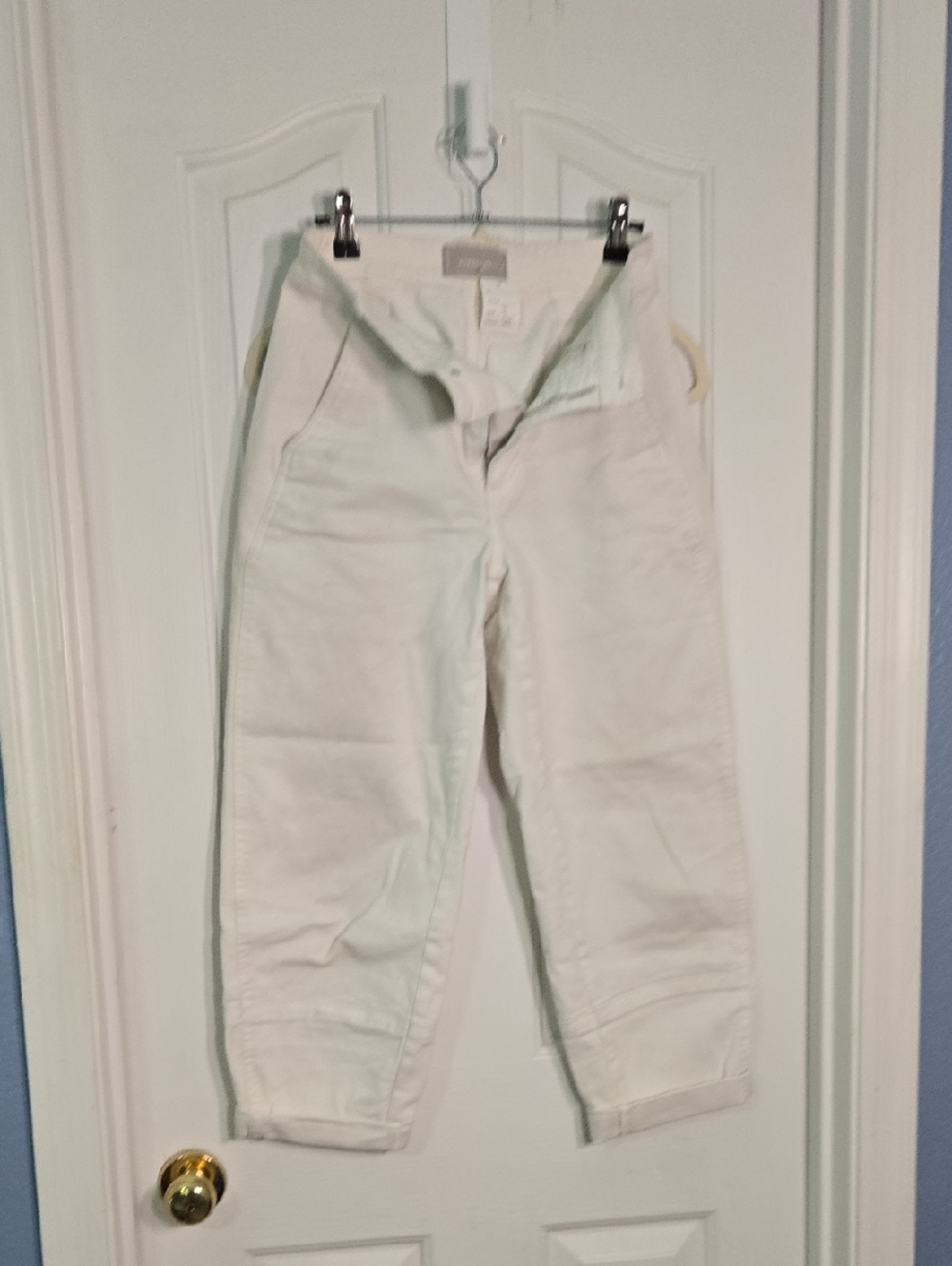 Everlane Off-White High-Rise Pants